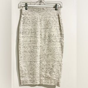 Wilfred White Heathered Pencil Skirt